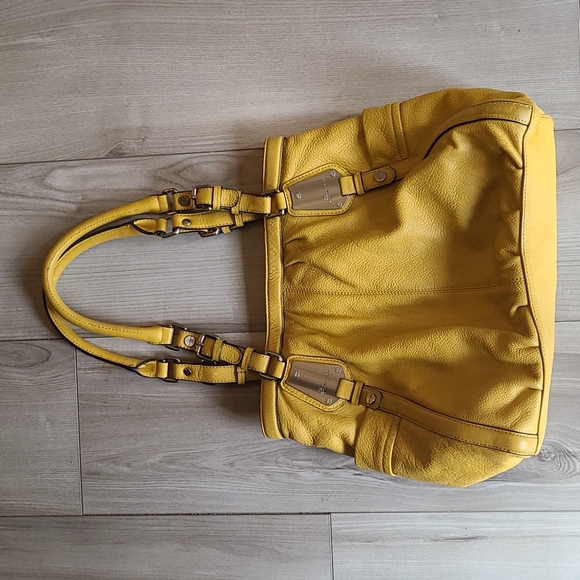 b. makowsky Handbags - B Makowsky Yellow Leather Handbag